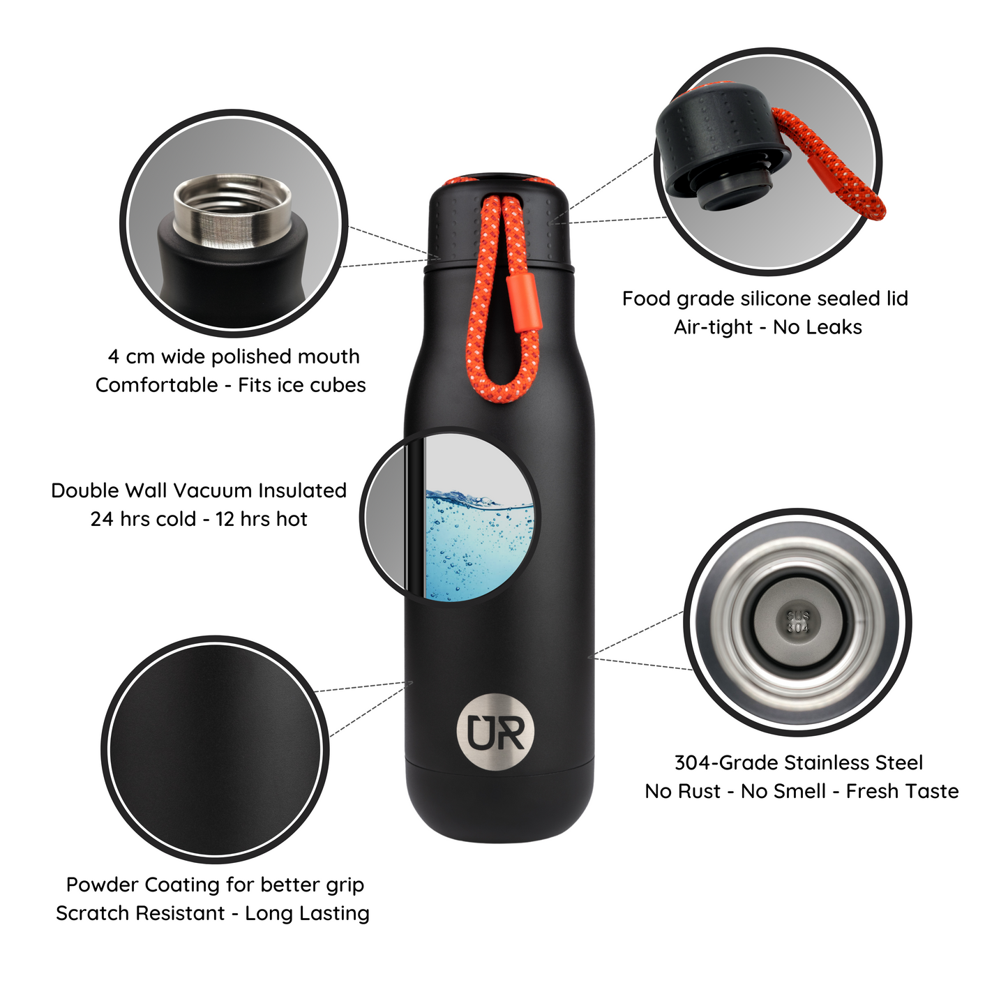 500ml Stainless Steel Water bottle