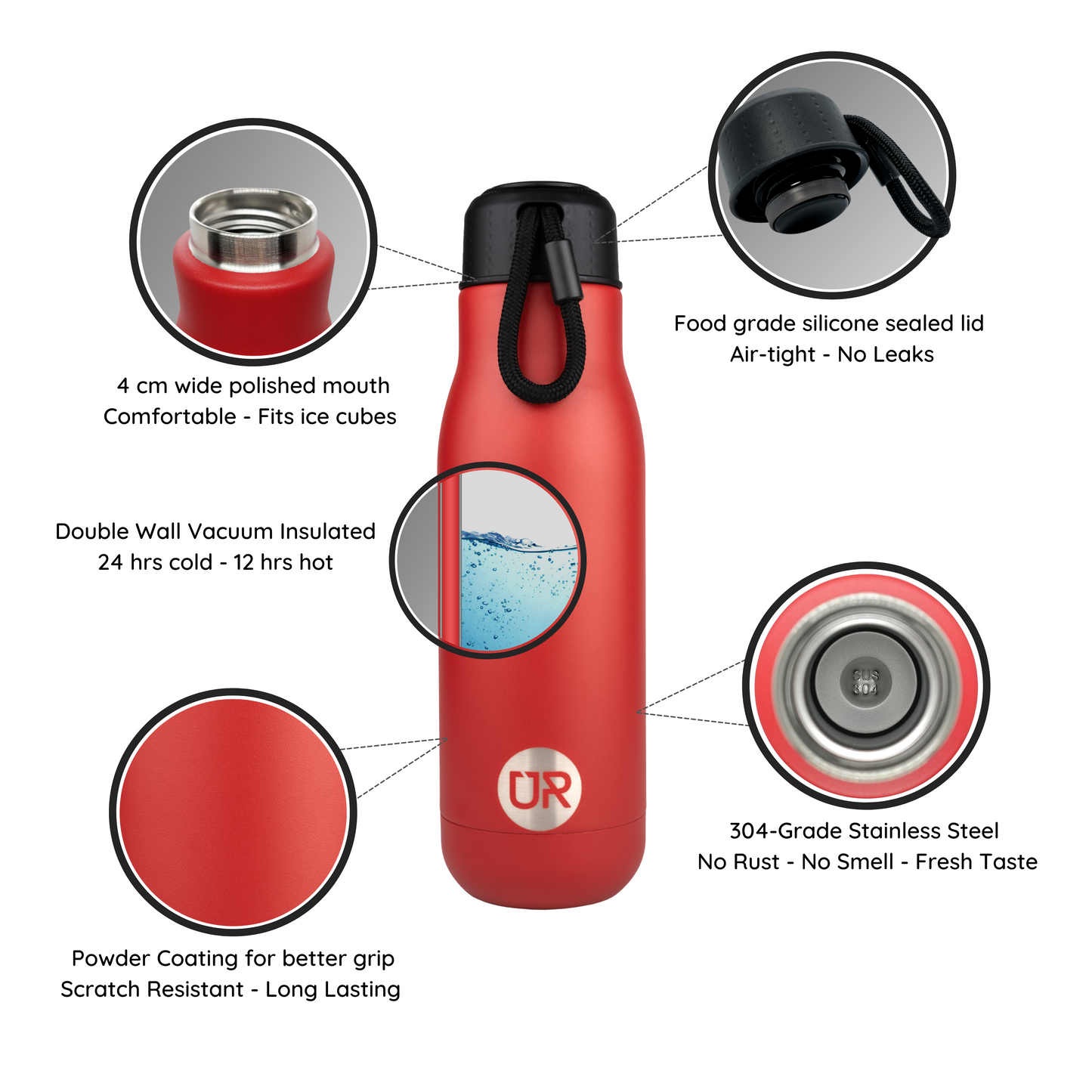 500ml Stainless Steel Water bottle