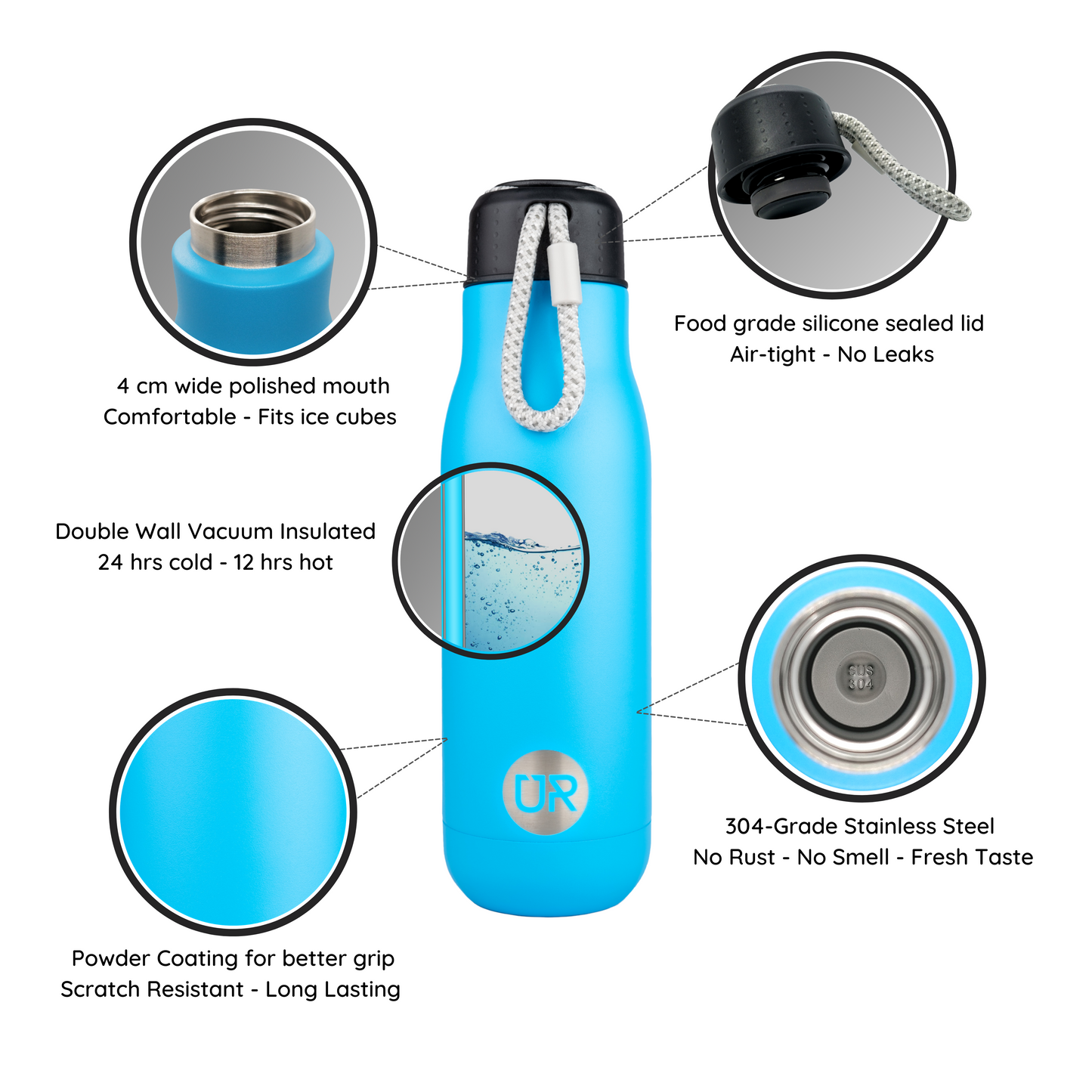 500ml Stainless Steel Water bottle