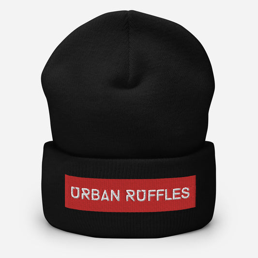 "Urban Ruffles" Cuffed Beanie