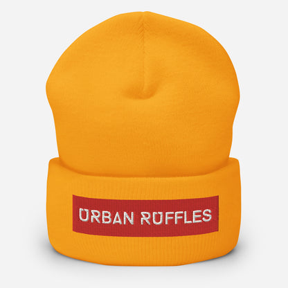 "Urban Ruffles" Cuffed Beanie